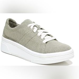 Dr. Scholl’s Everyday Oxford Platform Sneaker, 8.5, olive green
